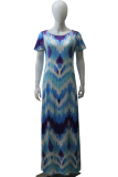 Yellow Fashion Ma'am adult Casual Cap Sleeve Short Sleeves one shoulder collar Asymmetrical Floor