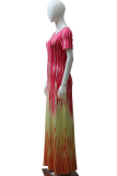 Yellow Fashion Ma'am adult Casual Cap Sleeve Short Sleeves one shoulder collar Asymmetrical Floor