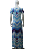Yellow Fashion Ma'am adult Casual Cap Sleeve Short Sleeves one shoulder collar Asymmetrical Floor