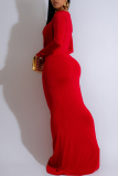 Black Deep V Neck Long Sleeve Mermaid Hem Hollow Out Formal Evening Party Long Ruched Bodycon Maxi Dress