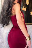Black Sleeveless Hollow Out Side Slit Formal Evening Party Long Maxi Slip Dresses