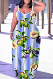 White Black Floral Print U Neck Backless Spaghetti Strap Floor Length Vacation Baggy Sundress Slip Maxi Dress