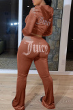 Black Casual Hot Drill Long Sleeve Hooded Jackets And Skinny Pants Sportwear Two Pieces Velvet Jogger Sets