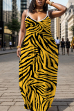 Pink Sleeveless Backless Spaghetti Strap Floor Length Casual Outing Vacation Straight Loose Maxi Slip Dress