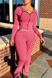 Black Skinny Sportwear Casual Patchwork Hooded Long Sleeve Sweatshirts and Flare Leg Pants Two Pieces Sweatsuits Sets