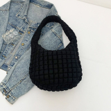 Pink Casual Daily Outing Dating Zipper 3D Textured Clutch Shoulder Bags Handbags