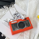 Light Pink Casual Camera Shaped Chains Rectangular Crossbody Clutch Bags Handbag