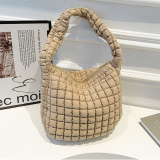 Pink Casual Daily Outing Dating Zipper 3D Textured Clutch Shoulder Bags Handbags