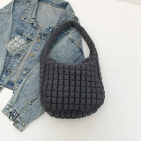Pink Casual Daily Outing Dating Zipper 3D Textured Clutch Shoulder Bags Handbags