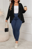 Grey Long Sleeve Ribbed Knit Cardigan Fall Winter Plus Size Overcoat Womens Shirt