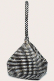 Silver Party Club Evening Rhinestone Decor Clutch Bags Handbags