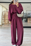 Off-white Casual Round Neck Backless Long Sleeve Sweatshirt and Straight Leg Sweatpants Fall Winter Two Pieces Sweatsuits Sets