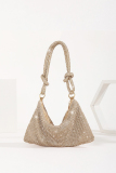 Golden Party Club Evening Daily Hot Drill Zipper Shoulder Bags Handbags