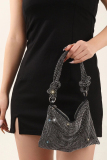 Golden Party Club Evening Daily Hot Drill Zipper Shoulder Bags Handbags
