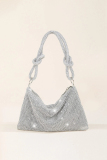 Golden Party Club Evening Daily Hot Drill Zipper Shoulder Bags Handbags