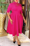 Turmeric Formal Office Evening Cocktail Beading Half A Turtleneck Half Sleeve Hollow Out Formal Cocktail A Line Plus Size Pleated Maxi Dress