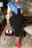 Brown Casual Backless Sleeveless Spaghetti Strap Long Bodycon Midi Slip Dresses
