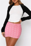 White Party Club Skinny High Waist Mini Wrap Skirts