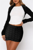 White Party Club Skinny High Waist Mini Wrap Skirts