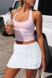 White Party Club Skinny High Waist Mini Wrap Skirts