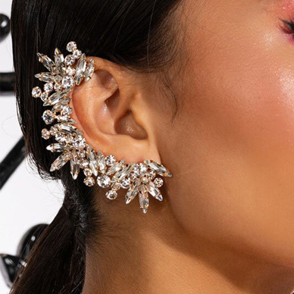 Golden Party Cub Prom Daily Stud Earrings Ear Cuff