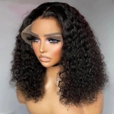 Lace Frontal Human Hair Curly Wigs
