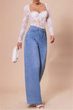 White Lace Detailing Patchwork See-Through Backless Square Neck Long Sleeve Spaghetti Strap Skinny Sheer Mesh Bodysuit