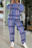 Green Crewneck Long Sleeve Graphcis Sweatshirt And Wide Leg Pants Sportwear Casual Two Pieces Sweatpant Sets