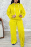 Green Long Sleeve Hooded Sweatshirt and Skinny Pant Casual Sportwear 2 Piece Sweatsuit