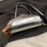 Gold Casual Bags Cloud Bag PU Leather Crossbody Bags