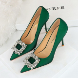 Women's Rhinestone Decor High Heels