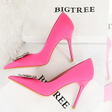 Women's Rhinestone Decor High Heels