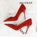 Women's Rhinestone Decor High Heels