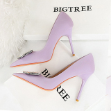 Women's Rhinestone Decor High Heels