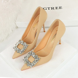 Women's Rhinestone Decor High Heels