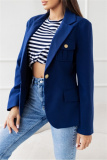 Red Cardigan Turn-back Collar Long Sleeve Casual Formal Office Blazer Jackets