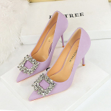 Women's Rhinestone Decor High Heels
