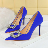 Women's Rhinestone Decor High Heels