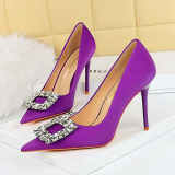 Women's Rhinestone Decor High Heels