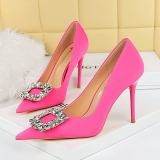 Women's Rhinestone Decor High Heels