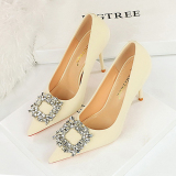 Women's Rhinestone Decor High Heels