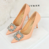 Women's Rhinestone Decor High Heels