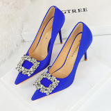 Women's Rhinestone Decor High Heels