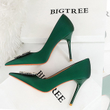 Women's Rhinestone Decor High Heels