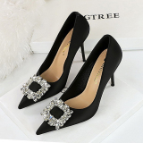 Women's Rhinestone Decor High Heels
