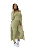 Pink Casual Solid Patchwork O Neck Long Sleeve Regular Sleeve Two Pieces