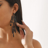 Casual Rhinestone Boho Chandelier Teardrop Dangle Drop Earrings