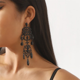Casual Rhinestone Boho Chandelier Teardrop Dangle Drop Earrings