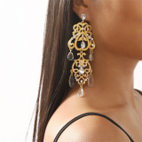 Casual Rhinestone Boho Chandelier Teardrop Dangle Drop Earrings