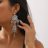 Casual Rhinestone Boho Chandelier Teardrop Dangle Drop Earrings